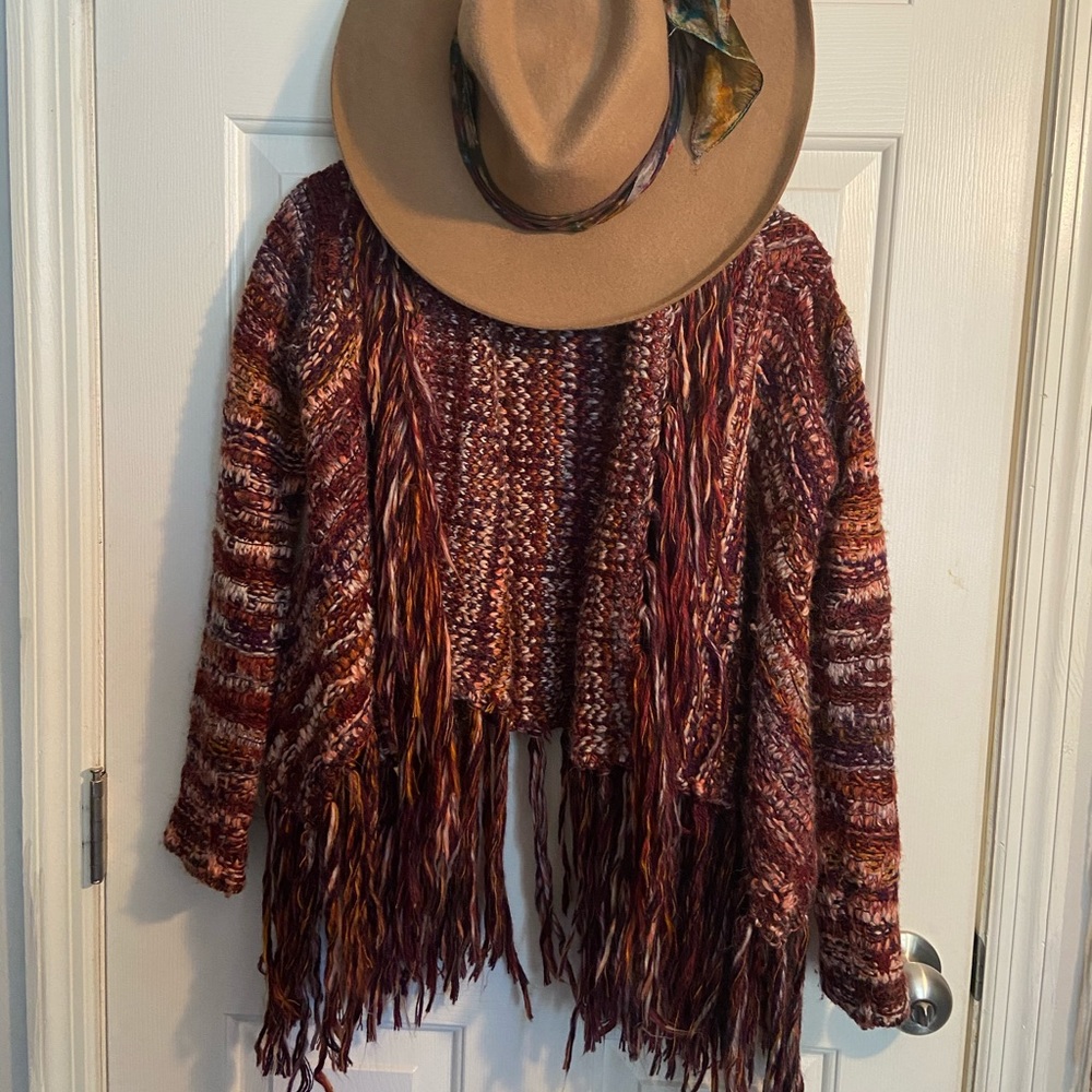 Colorful Free People Cardigan